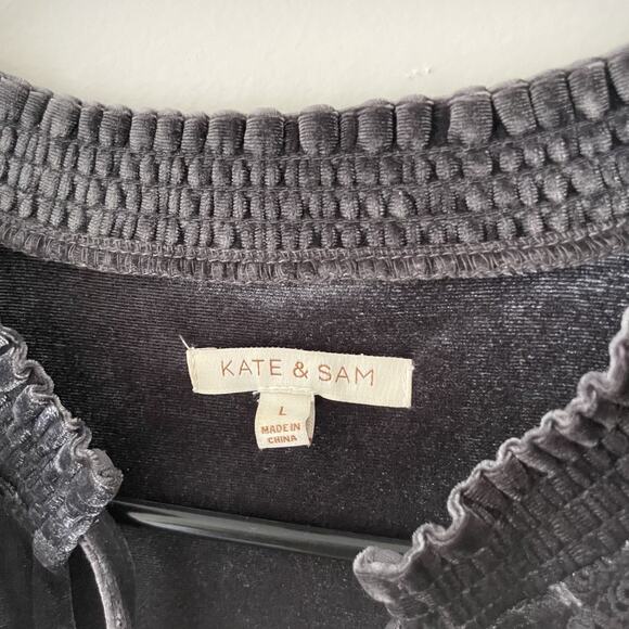 Silver Gray Velvet Maxi Dress Vamp Whimsigoth Witchy Boho‎ Gothic Cottagecore L - Picture 7 of 11